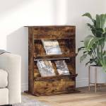 vidaXL Етажерка за списания Димян дъб 70 x 41 x 96 см (899539)