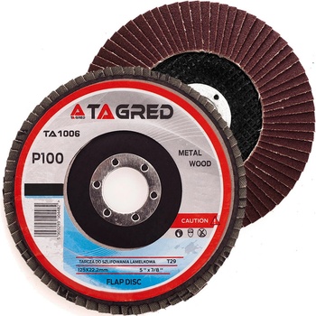 Tagred Lamelový korundový kotouč 125 x 22,2 mm 100 TA1006