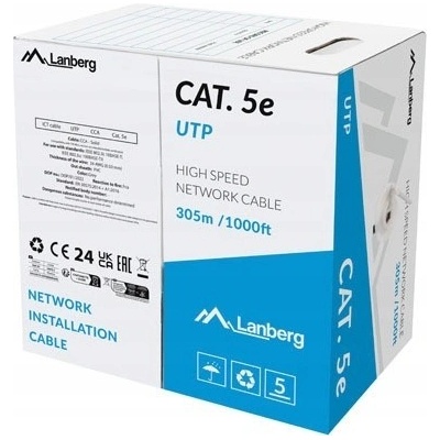 Lanberg LCU5-15CC-0305-S LAN CAT.5E, 305m, černý