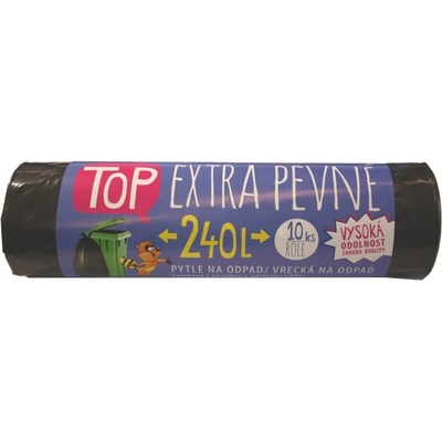 Vipor Top LDPE extra pevné 240 l 40 µm 10ks černé