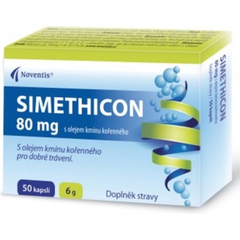 Simethicon s olejem kmínu kořenného 80 mg 50 kapsúl