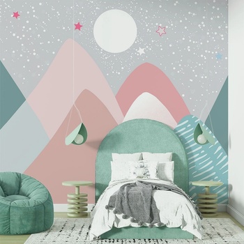 Art gift Тапет за детска стая - Звезди в планината