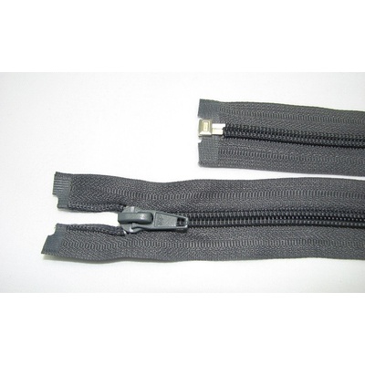 Zips špirála deliteľný 5mm - dĺžka 40cm,farba tmavo šedá