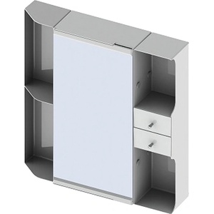 НИКИПЛАСТ-М ШКАФ ГОРЕН С ОГЛЕДАЛО НИКИПЛАСТ 53.5x55х12.4см 3 ЧАСТИ (3515)