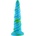 HISMITH HSD35 Awl Shape Silicone Dildo Suction Cup 10.12" Blue-Green