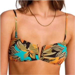Billabong Дамско бикини горнище Billabong Women's Des Tropiques V Bandeau Bikini top - Black Multi (150-6029-0113)