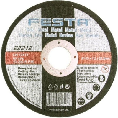 Kotouč řezný na ocel Festa 150x1,2mm 0.059 Kg NÁŘADÍ Sklad2 22219