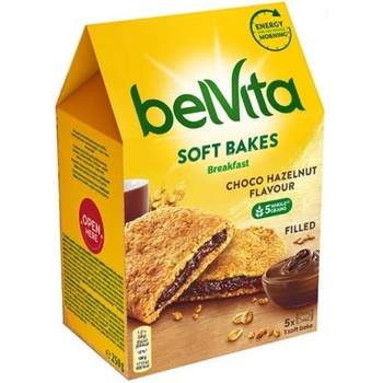 belVita Пълнозърнести бисквити Belvita Soft пълнеж шоколад 250гр