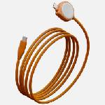 ENERGEA Кабел Energea Flow Duo Watch 60W 1.5m за умни часовници, оранжев (Ene000107)