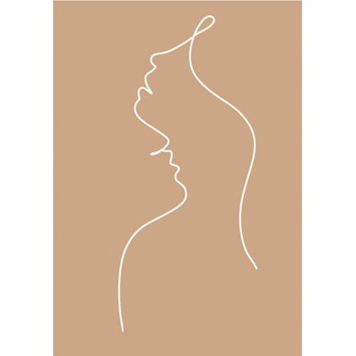Plagát 29x41 cm Lovers Line Art – Veronika Boulová