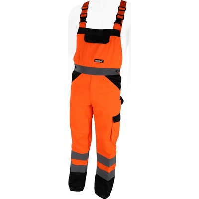 Dedra reflexní kalhoty s laclem oranžové BH81SO2