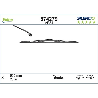 Valeo Silencio 500 mm 574279