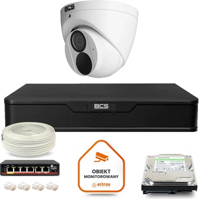 BCS POINT IP Surveillance Kit 1x BCS-P-EIP28FWR3-Ai2 DVR s 1TB