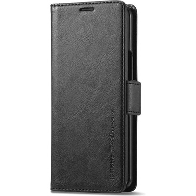 GKK Кожен Калъф за Samsung Z Fold 6, Wallet Rfid Book Case, Черен (5906601966421)