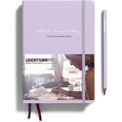 Leuchtturm1917 Zápisník Some Lines A Day A5 Lilac – Zboží Dáma