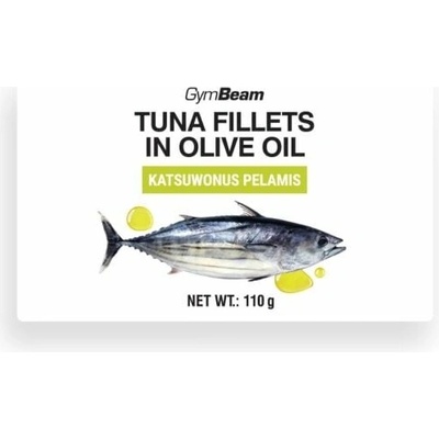 GymBeam Tuna fillets in olive oil 110 g