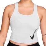 Nike Дамски потник с широка презрамка Nike Women's Tempo Swoosh Run Dri-Fit Tank Tank top - White / Reflective Silver / Black (916-7769-0314)