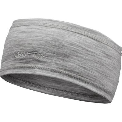 Craft Corporate Essence Wool Headband merino vlna COT816633077zd-grey melang Melír šedá