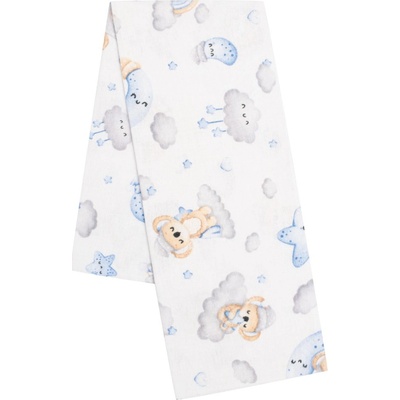 New Baby Flanelová plienka s potlačou Koala biela