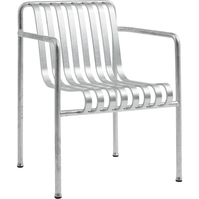 HAY Židle Palissade Dining Armchair, Hot Galvanized