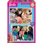 Educa Пъзел 2 в 1, Educa, Barbie, 2 х 100 части