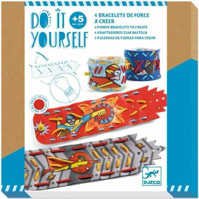 DJECO DJECO DIY Náramky superhrdinů k dotvoření