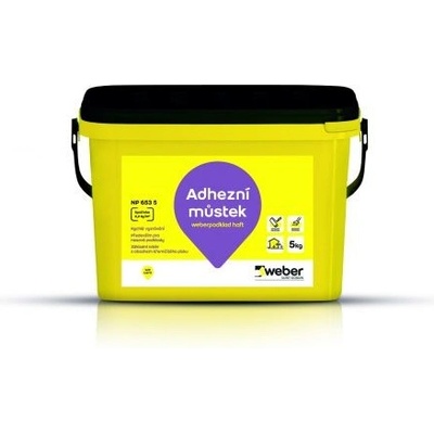 Penetrační nátěr pro nesavé podklady Weber podklad haft 5kg