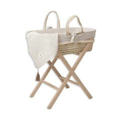 Funnababy Kompletný Mojžišov košík s výbavou Sand Beige