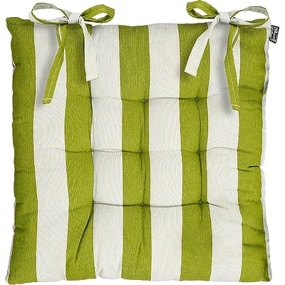 MICA ВЪЗГЛАВНИЦА ЗА СТОЛ OSBORN С ВРЪЗКИ 46x46x7см ЗЕЛЕНО РАЙЕ (1153800)