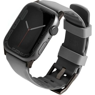 UNIQ UNIQ Linus Band Airosoft Silicone водоустойчива каишка за Apple Watch 4/5/6/7/SE/8/Ultra 44/45/49mm, Сив (UNIQ732)