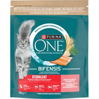 ONE Bifensis Sterilcat със сьомга 750 г