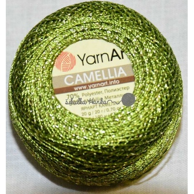YarnArt Příze lurexová Camellia 420 zelená