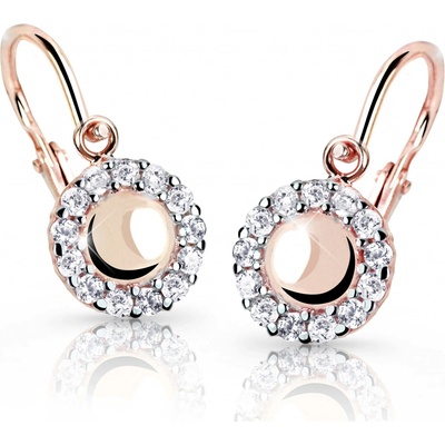 Cutie Jewellery detské náušnice z ružového zlata C2750-10-X-4 ružová