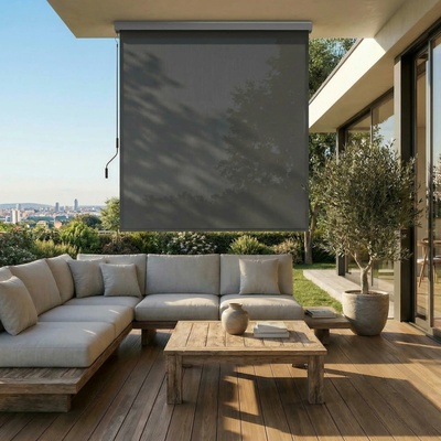 Songmics Vertikální markýza Orrine 250x160 cm šedá