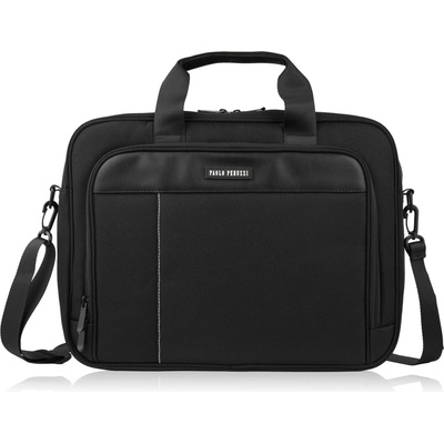 Paolo Peruzzi Unisex textilná taška na notebook – ľahká a praktická | čierna AS-02-BL