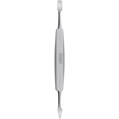 GÖSOL Solingen Nerezový oboustranný čistič nehtů a zatlačovač kůže 420360