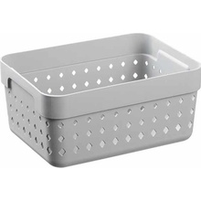 Seoul Plastový košík 5023 organizér 12 x 16 x 7 cm šedá světlá