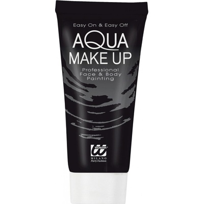 Aqua Make Up na obličej a tělo černá v tubě