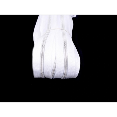 Prima-obchod Zip spirálový No 5 stříbrný metráž, barva Zip spirálový 5mm stříbrný metráž