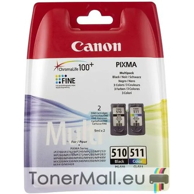 Canon Комплект 2бр. мастилени касети Canon PG-510 Black / CL-511 Color