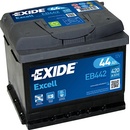 Autobaterie Exide Excell 12V 44Ah 420A EB442