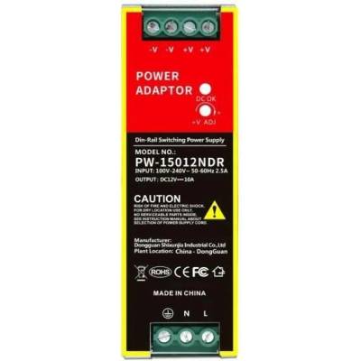 Monitorrs Security 15012NDR Průmyslový zdroj 12V 10A 120W na DIN (6147)