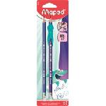Maped Графитен молив с гума, HB, триъгълен, с дръжка за молив, MAPED "Kidy Learn" 853500 (853500)