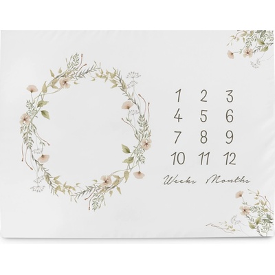 CEBA Podložka milníková na focení Basic Summer Flowers – Zboží Mobilmania