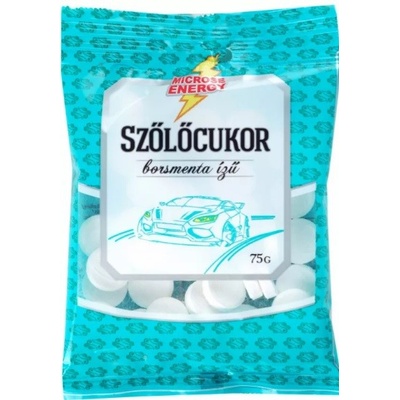 Microse Hroznový cukor pastilky s príchuťou mäty 75 g