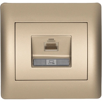 ELMARK Rhyme КОМПЮТЪРЕН КОНТАКТ rj45 (cat6e) ШАМПАНСКО М (112826e)