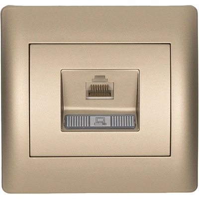 ELMARK Rhyme КОМПЮТЪРЕН КОНТАКТ rj45 (cat6e) ШАМПАНСКО М (112826e)