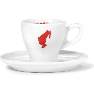 Julius Meinl biela porcelánová šálka s tanierikom pre Melange 105 ml