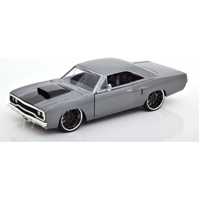 Jada Toys Fast & Furious Diecast Model Doms Plymouth Road Runner Primer Grey 1:24