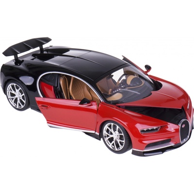 Bburago Plus Bugatti Chiron modrá 1:18 – Zboží Mobilmania